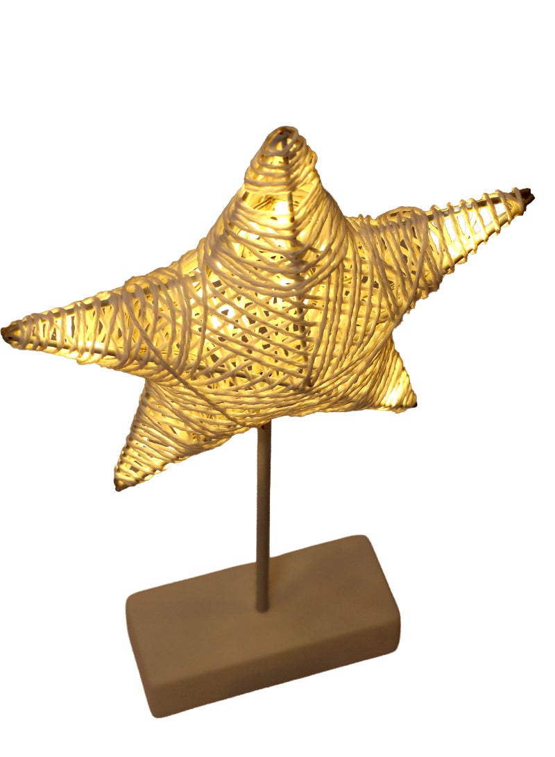 Trentor شمعة LED نجمية للاحتفالات تعمل بالبطارية 40X14 سم - Image 3